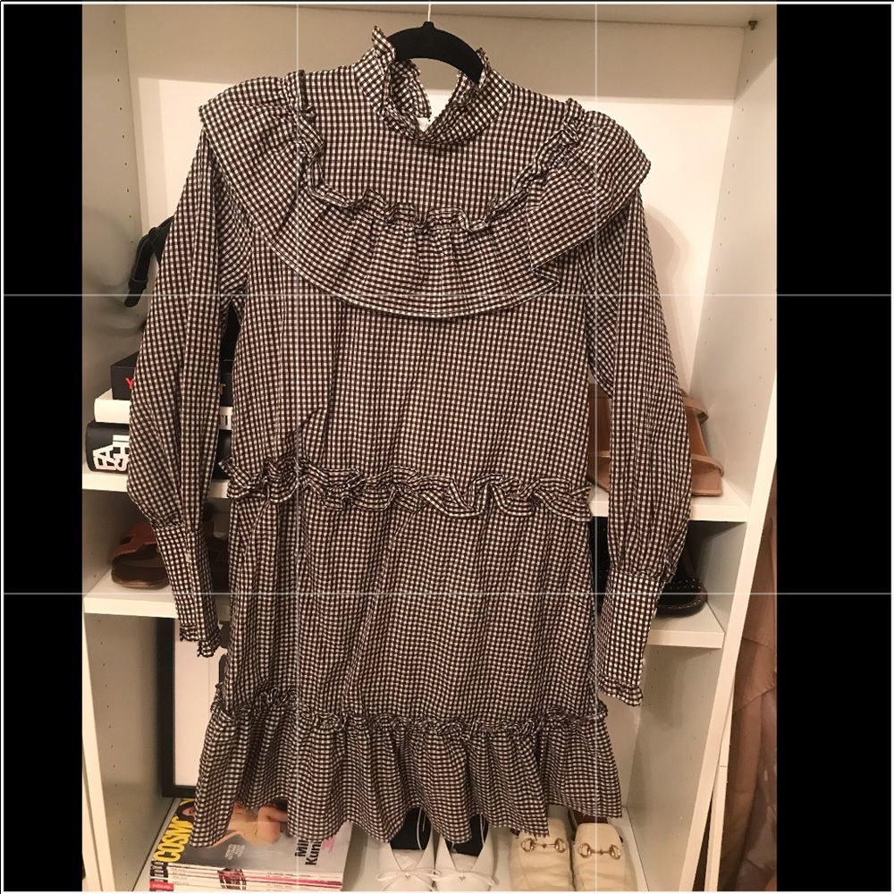 Ganni Charon Dress Sz 34 - Picture 4 of 8